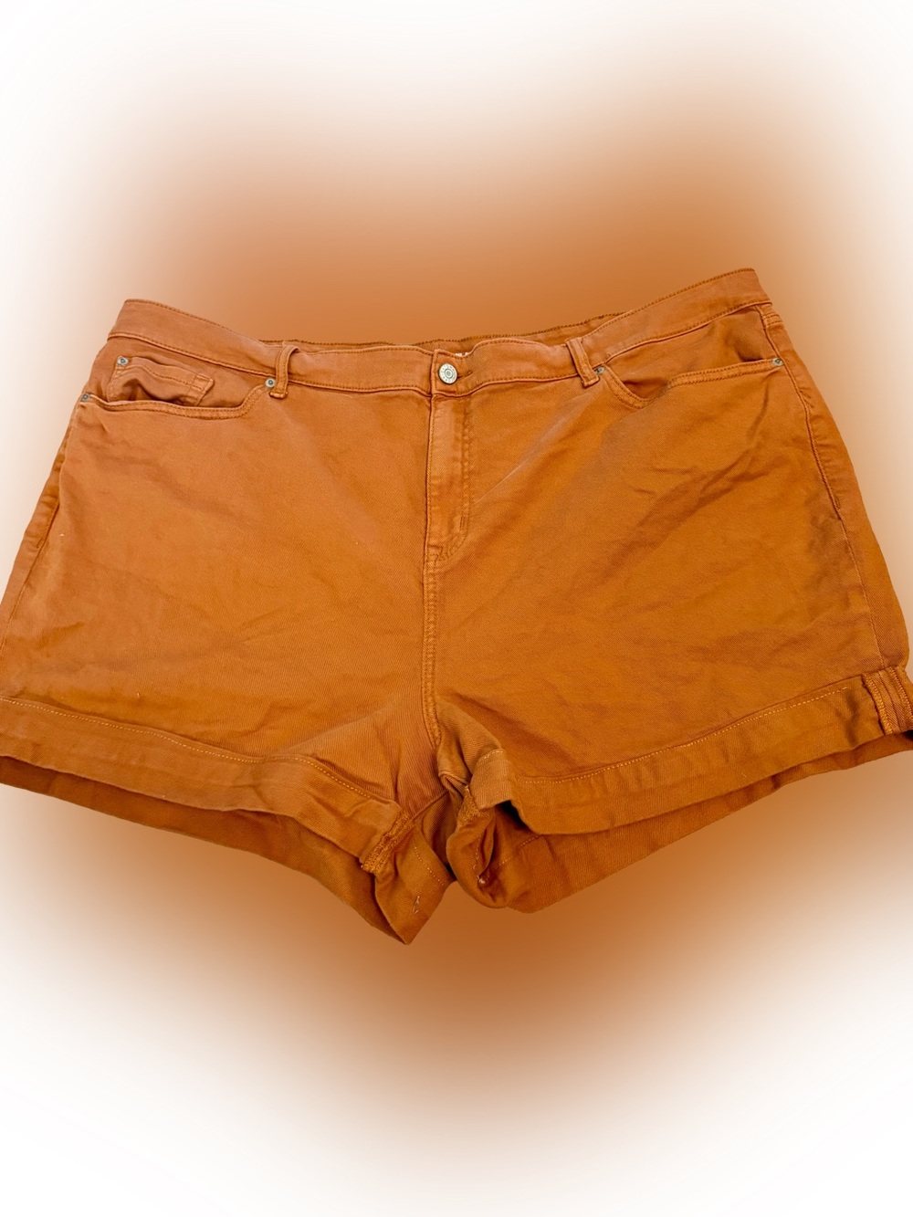 torrid Rust Orange Denim Shorts